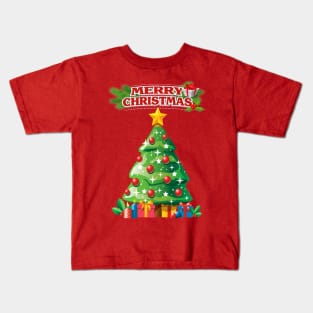Merry Christmas Tree Kids T-Shirt